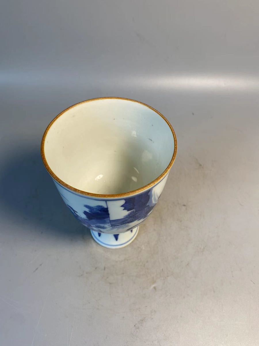 煎茶道具 青花 中国美術 青花，染付，中国陶磁器，古渡，茶道具，茶具