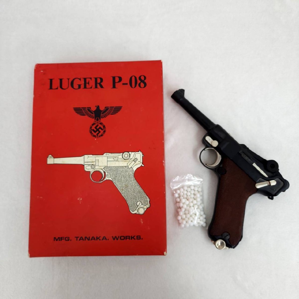 TANAKA WORKS タナカワークス LUGER P-08 ルガー ガスガン 説明書 箱