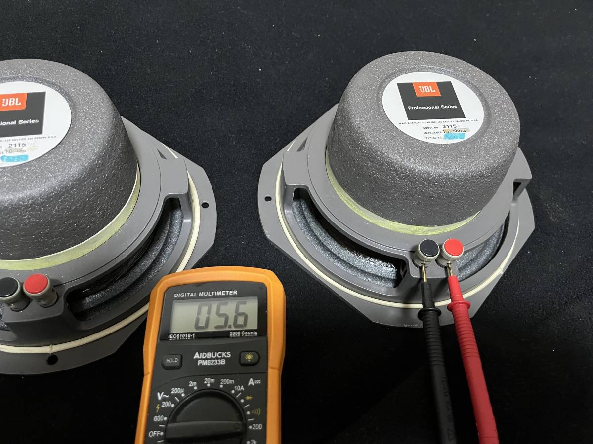 名機中の名機 JBL 2115A 20cmフルレンジ アルニコ ペア エッジ交換済