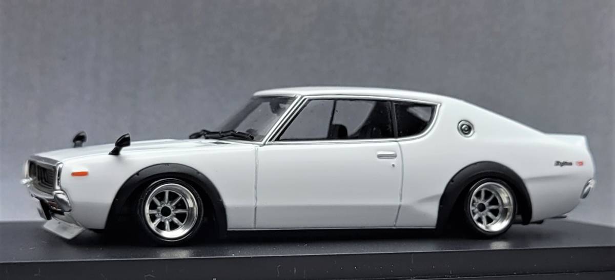 1/43　スカイライン改　ケンメリ2Dr　SSRメッシュ　アルミ製　深リム 1/43 日産 スカイライン改 ケンメリ2Dr 2000GT-R ワタナベ ホイール