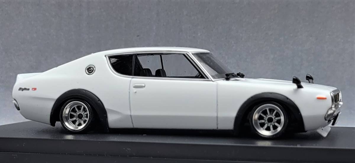 1/43　スカイライン改　ケンメリ2Dr　SSRメッシュ　アルミ製　深リム 1/43 日産 スカイライン改 ケンメリ2Dr 2000GT-R ワタナベ ホイール