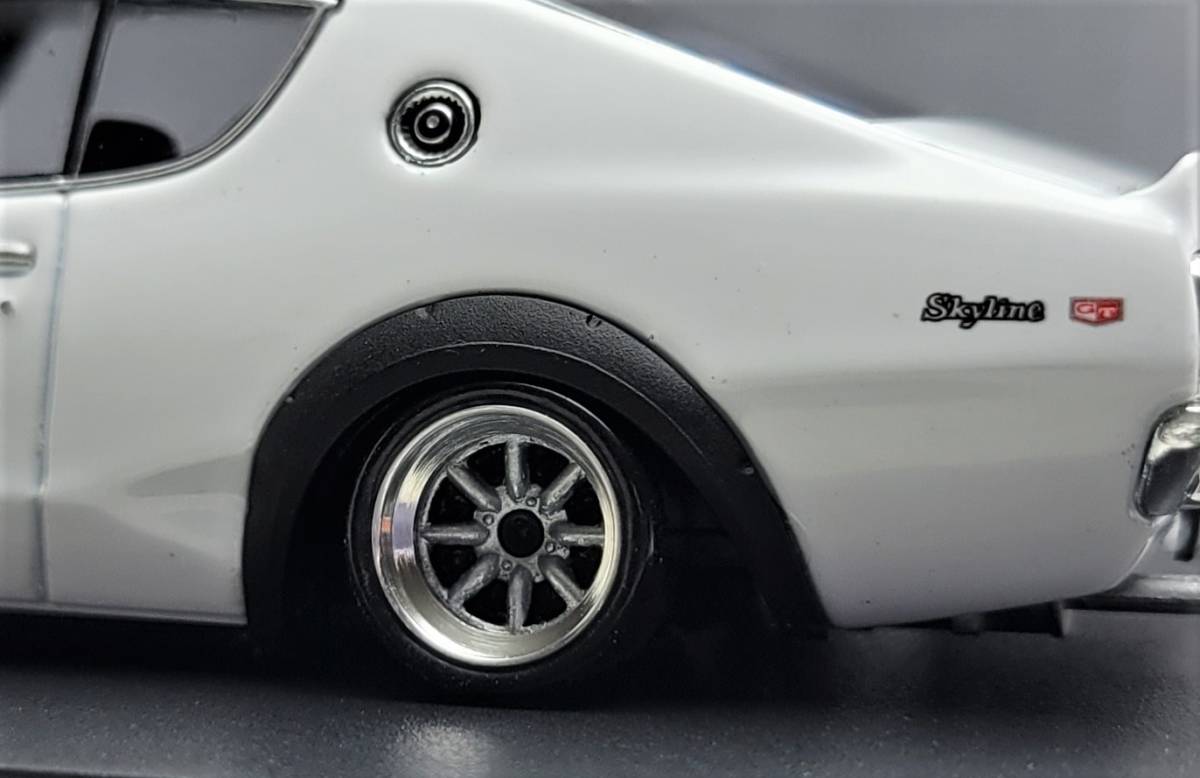 1/43　スカイライン改　ケンメリ2Dr　SSRメッシュ　アルミ製　深リム 1/43 日産 スカイライン改 ケンメリ2Dr 2000GT-R ワタナベ ホイール