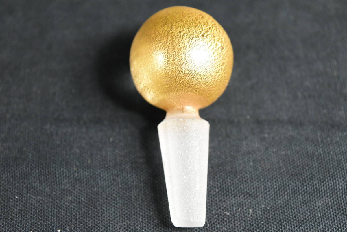 美品MURANO ムラーノ ガラス 香水瓶 パフュームボトル 花瓶 サイン入り