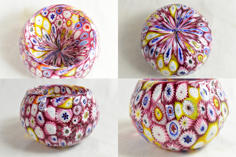 美品MURANO ムラーノ ガラス 香水瓶 パフュームボトル 花瓶 サイン入り