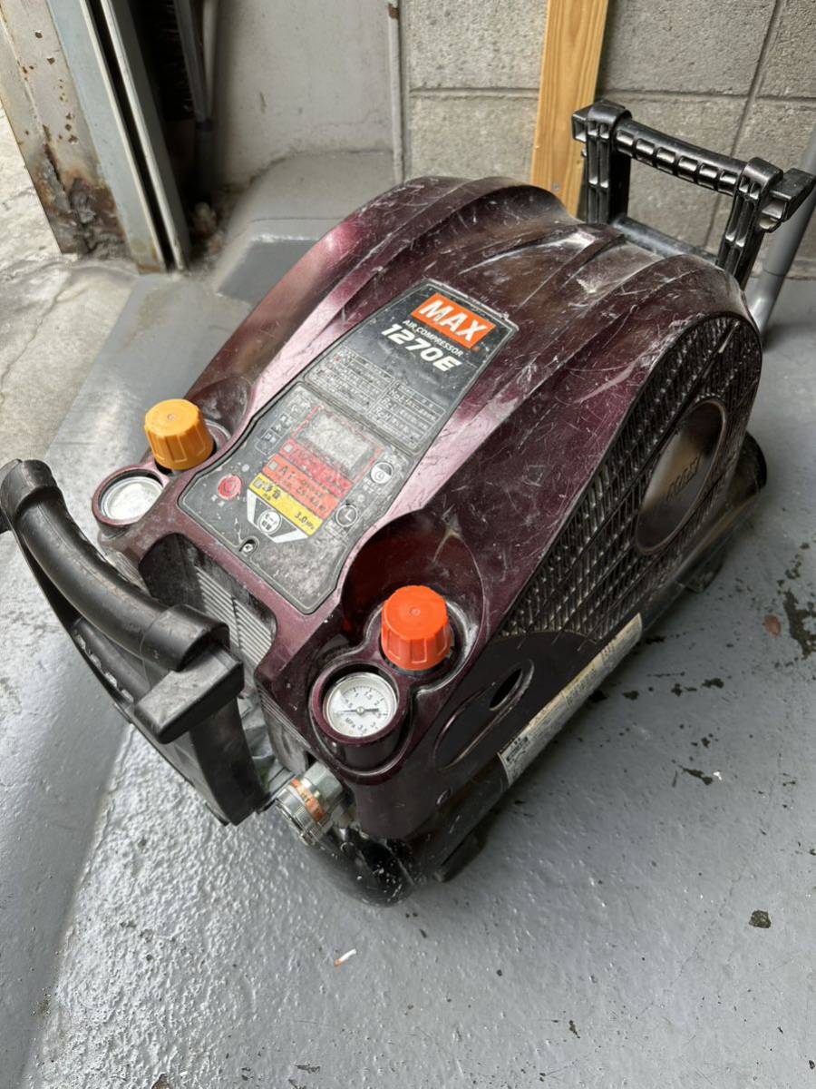 ジャンク品 MAX 高圧 マックス コンプレッサー 1270E（MAX マックス 