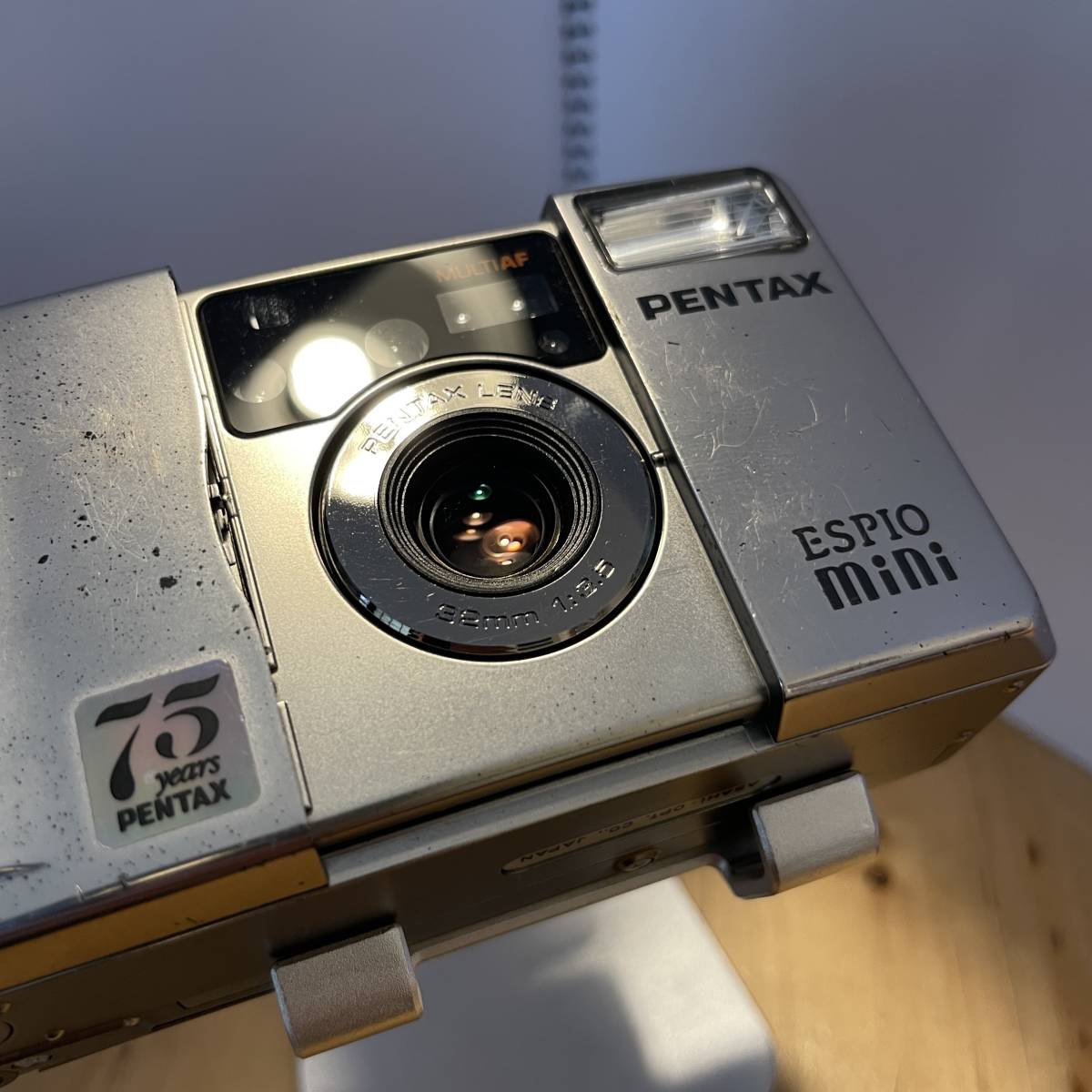 即発送可能) 動作OK ESPIO MINI 75周年 PENTAX シルバー / エスピオ
