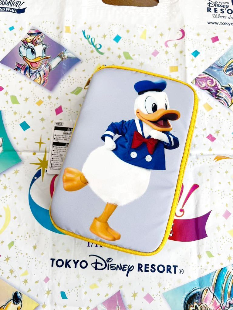 TDR☆ディズニーリゾート☆ドナルド実写マルチポーチ☆TDLTDS☆