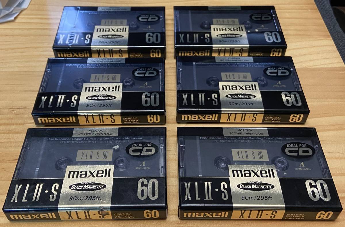 maxell XLⅡ-S カセットテープ 60分 6個 未開封品 maxell カセット