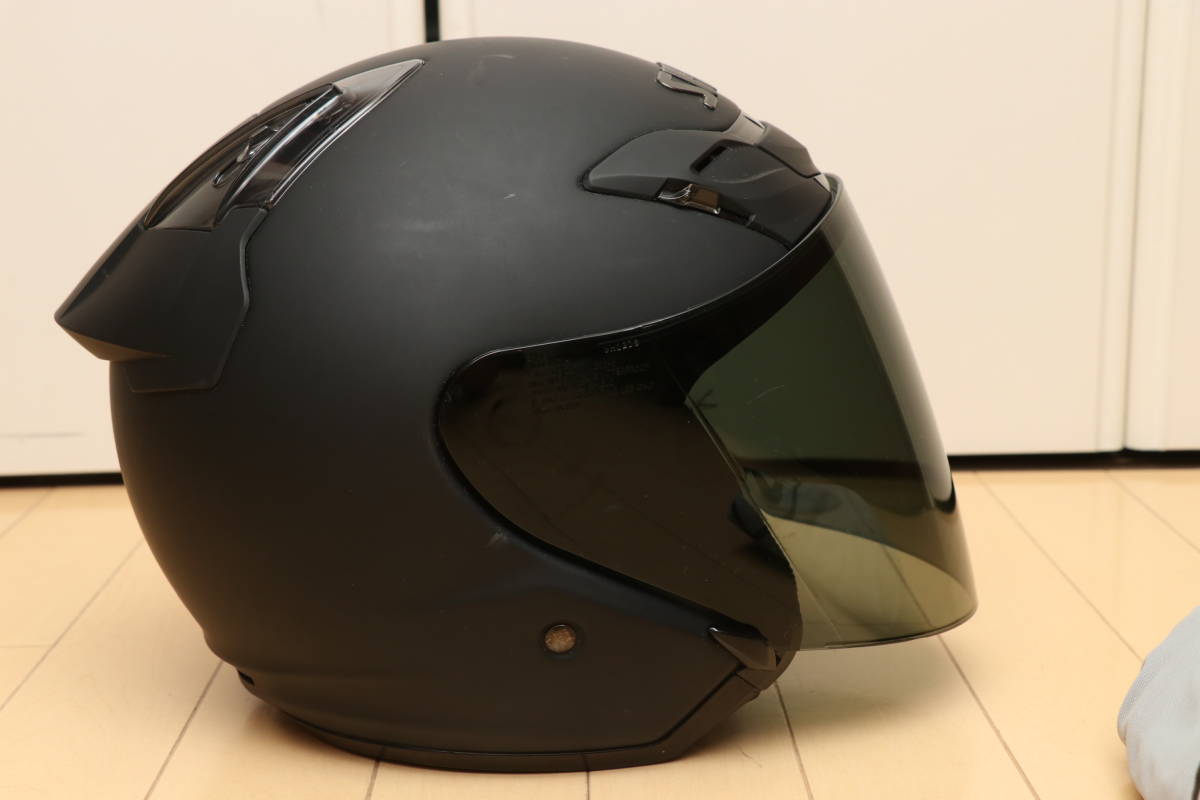 SHOEI J-FORCE3 マットブラック sizeL スモークシールド付きで真っ黒 