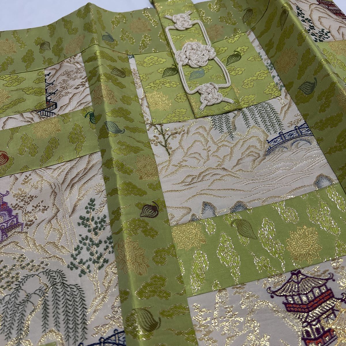 美品【金襴大師衣】夏用 正絹 法要 葬儀 仏具 僧侶 装束 袈裟 法衣