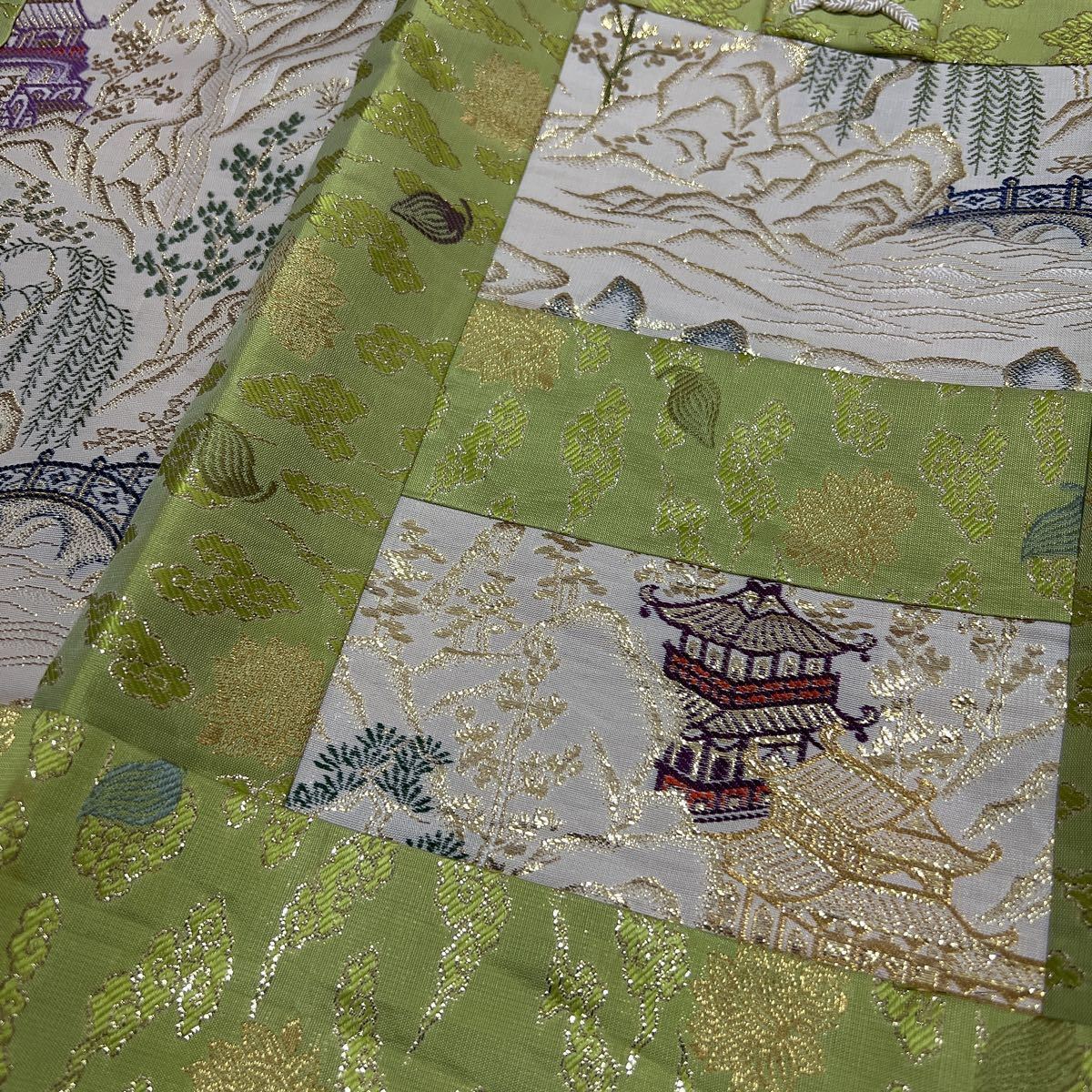 美品【金襴大師衣】夏用 正絹 法要 葬儀 仏具 僧侶 装束 袈裟 法衣