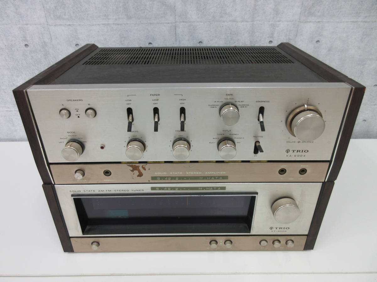 オーディオ機器 【J】TRIO KA-8004 プリメインアンプ トリオ 3338034