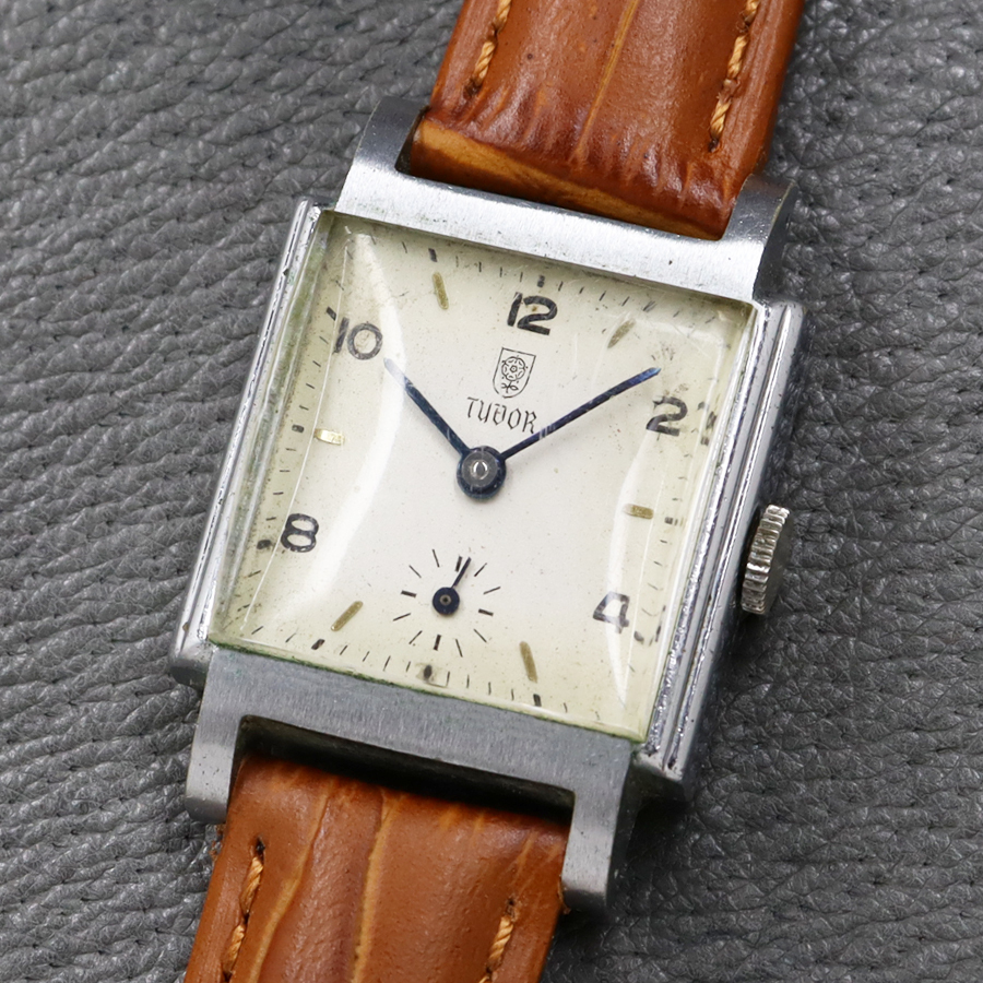 TUDOR チューダー チュードル 盾バラ HADLEY製スクエアケース 手巻き 