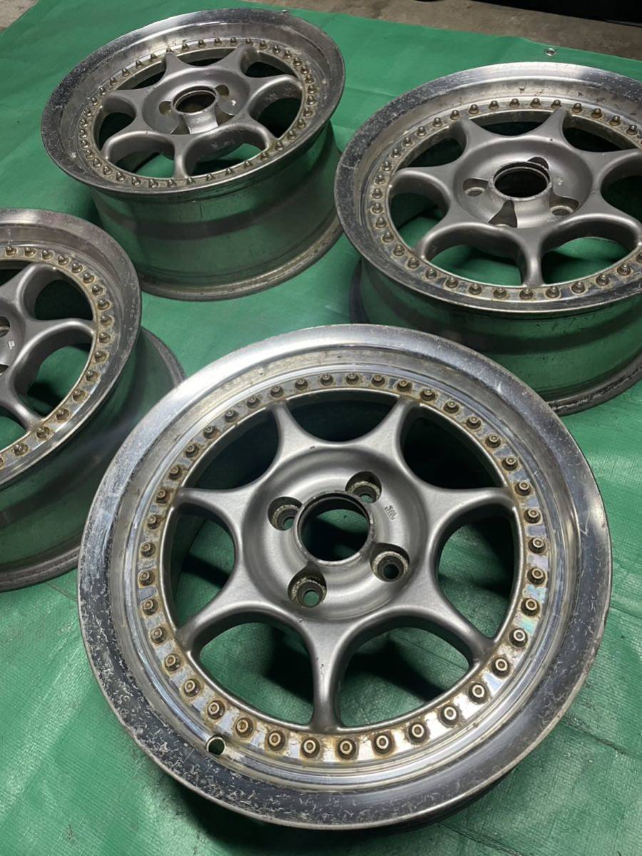 売り切り！ ENKEI Racing 15インチ 4穴 PCD100 6.5J オフセット32 