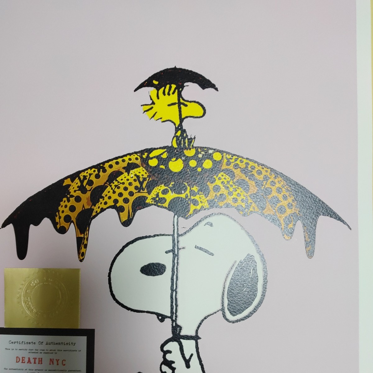 DEATH NYC【世界100枚限定アートポスター】PEANUTS スヌーピー 世界