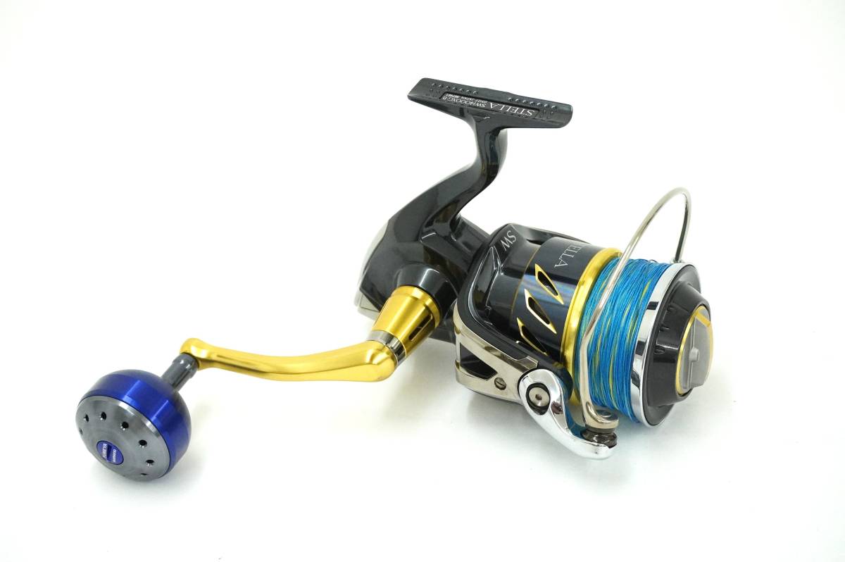 シマノ 13 ステラ SW 14000XG 夢屋アルミラウンドノブ仕様 右ハンドル