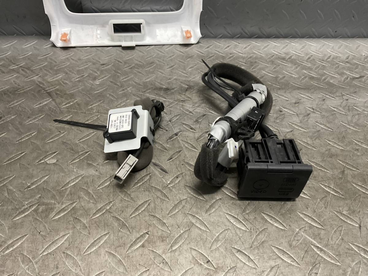 B31★　スズキ 純正 ナビ ハスラー 外し　QY-1009　TV(ワンセグ)/SD/Bluetooth/AM/FM/USB/HDMI　パネルセット　動作確認済み　★ スズキ ハスラー 純正ナビ QY-1009