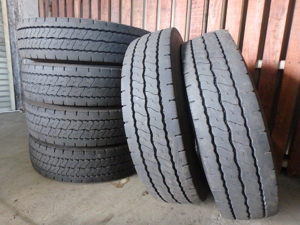 L862 送料無料【225/80R17.5 123/122】ダンロップ SP521 夏タイヤ 6本 2020年製 約7.5分山