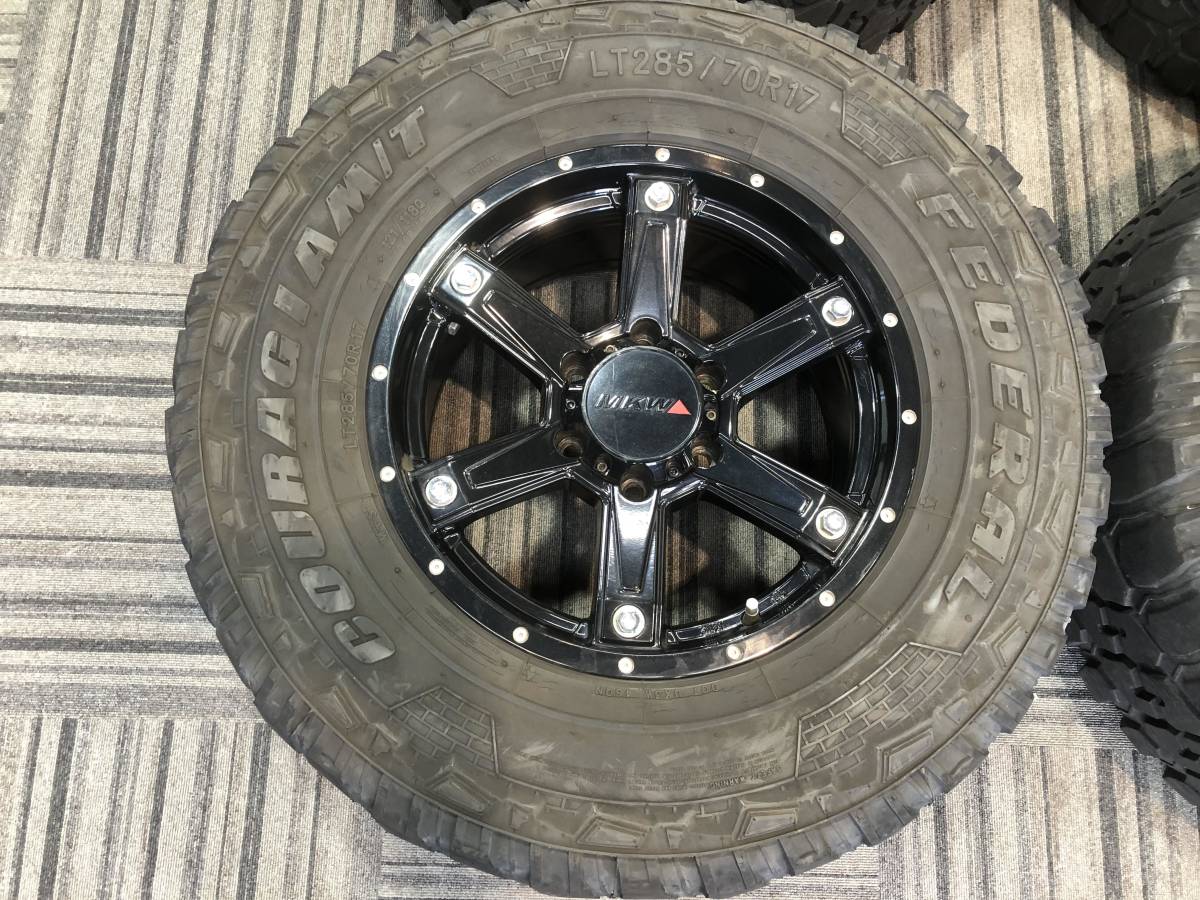 中古品 17インチ MKW MK-56 285/70R17 FEDERALサマータイヤ4本セット 