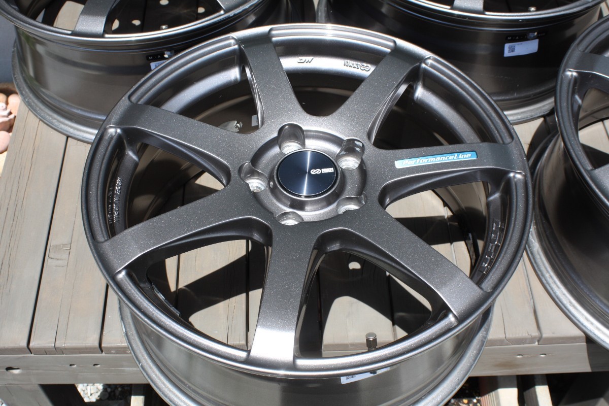4枚セット】エンケイ PF07 7J 17 inset48 5H 114.3 【軽量ホイール 
