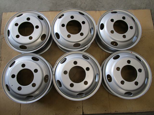 送料無料　新車はずし　エルフ　タイタン　アトラス　TOPY製　TS16×5.5J　116.5-8TC　5穴　現状美品　6本セット