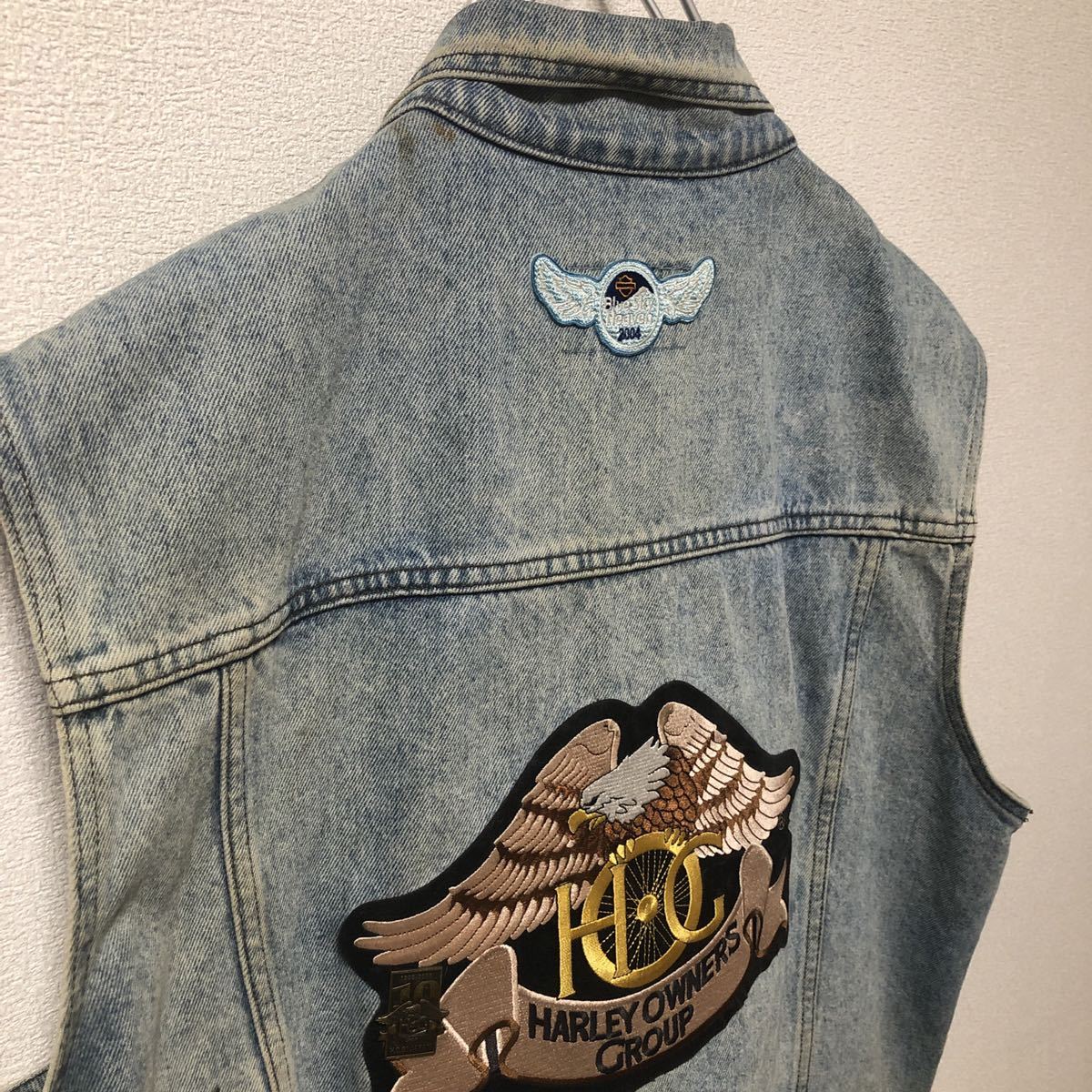 1スタ 90s vintage ビンテージ ハーレー HOG デニム ベスト ハーレー 