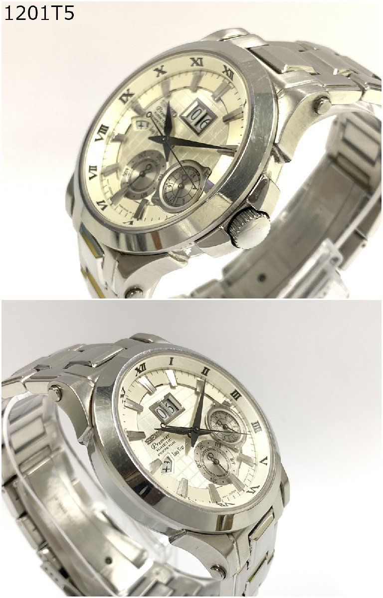 ☆稼働品◎SEIKO セイコー Premier KINETIC PERPETUAL 7048-0AA0 自動 