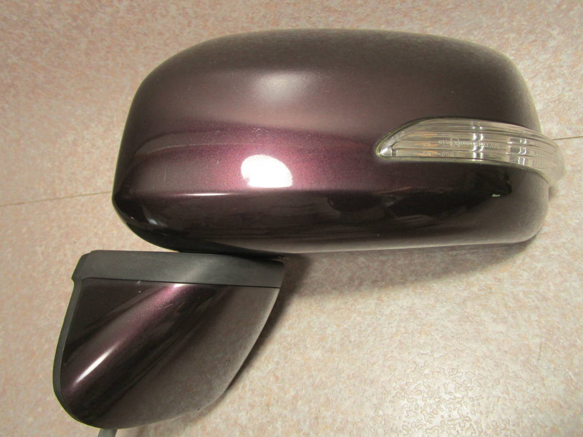 ムーヴ L175S ドアミラー 左 電格 ウィンカー R49 ミスティックレッドクリスタルメタリック ◎点灯写真あり