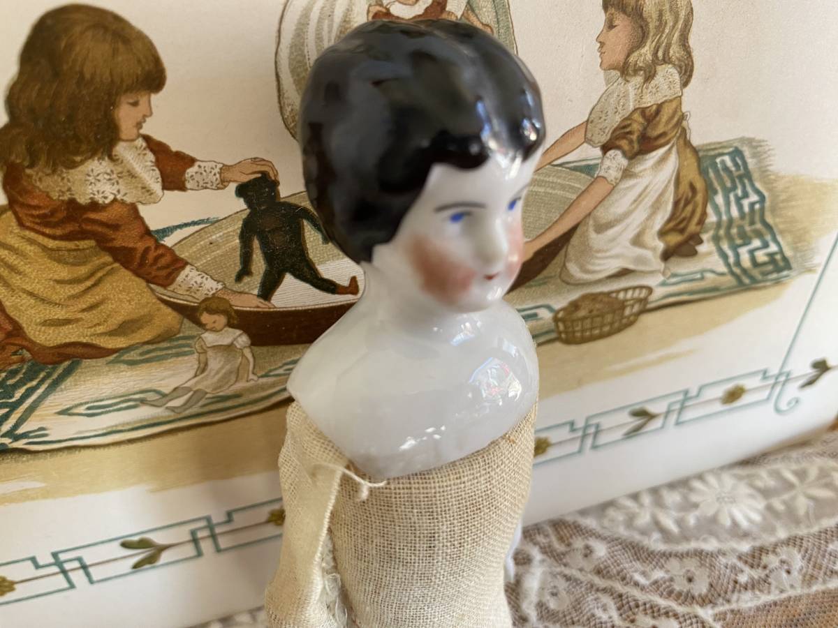 アンティーク*Hertwig社の素敵なチャイナヘッドドール*Germany(ビスク