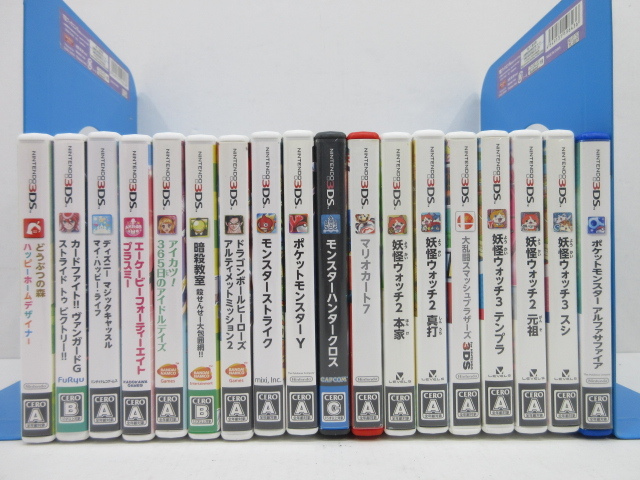 s23582-rj 18本セット 3DSソフト 妖怪ウォッチ マリオカート アイカツ