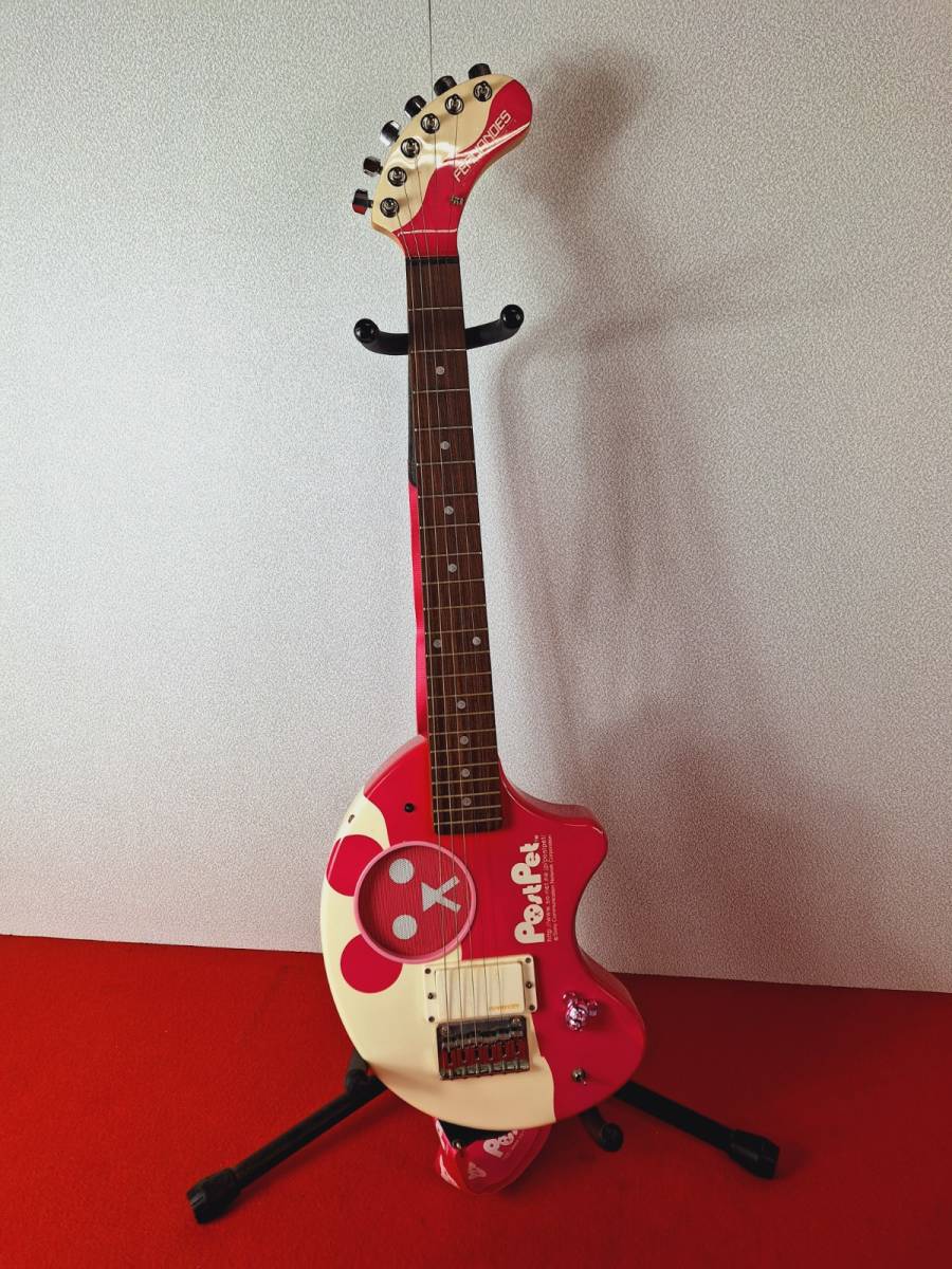 8458-09☆フェルナンデス /FERNANDES アンプ内蔵ギター zo-3 PostPet 
