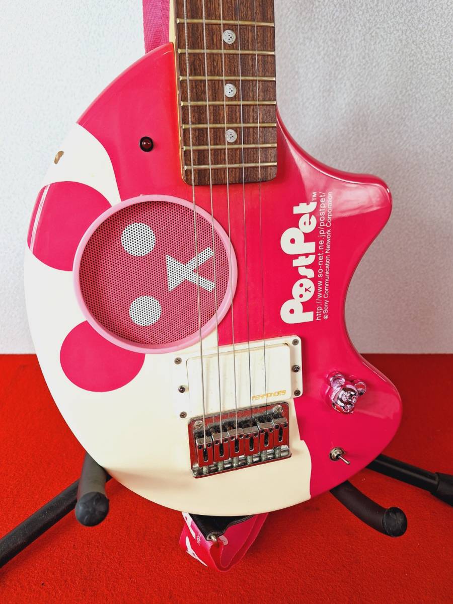 8458-09☆フェルナンデス /FERNANDES アンプ内蔵ギター zo-3 PostPet 