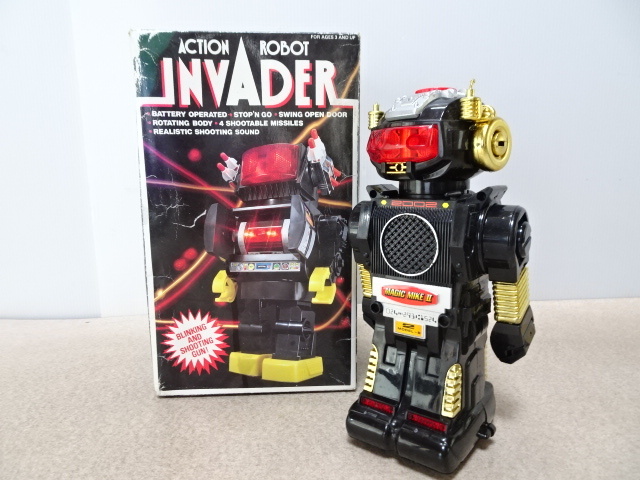 y 当時物☆INVADER ACTION ROBOT アクションロボット インベーダー 