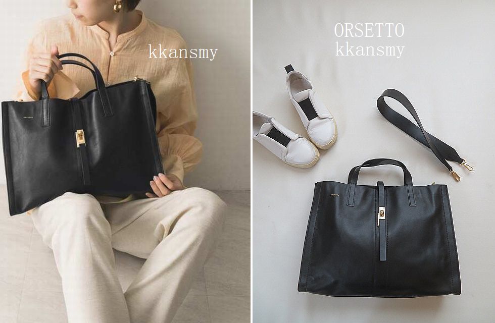 ORSETTOオルセット*2WAYレザートートバッグ(牛革)｜売買された 