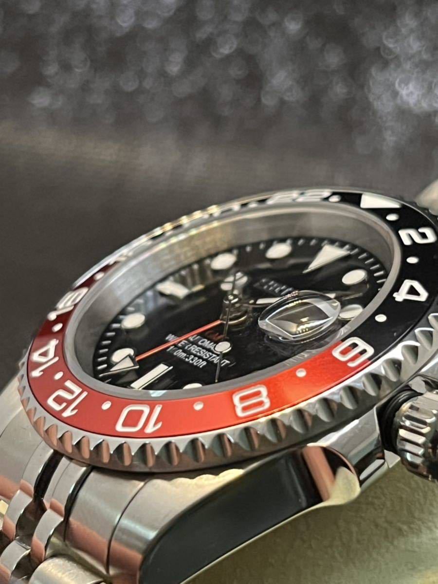 SEIKO MOD GMTマスターⅡ コーク 40mm オマージュ NH34 自動巻 機械式