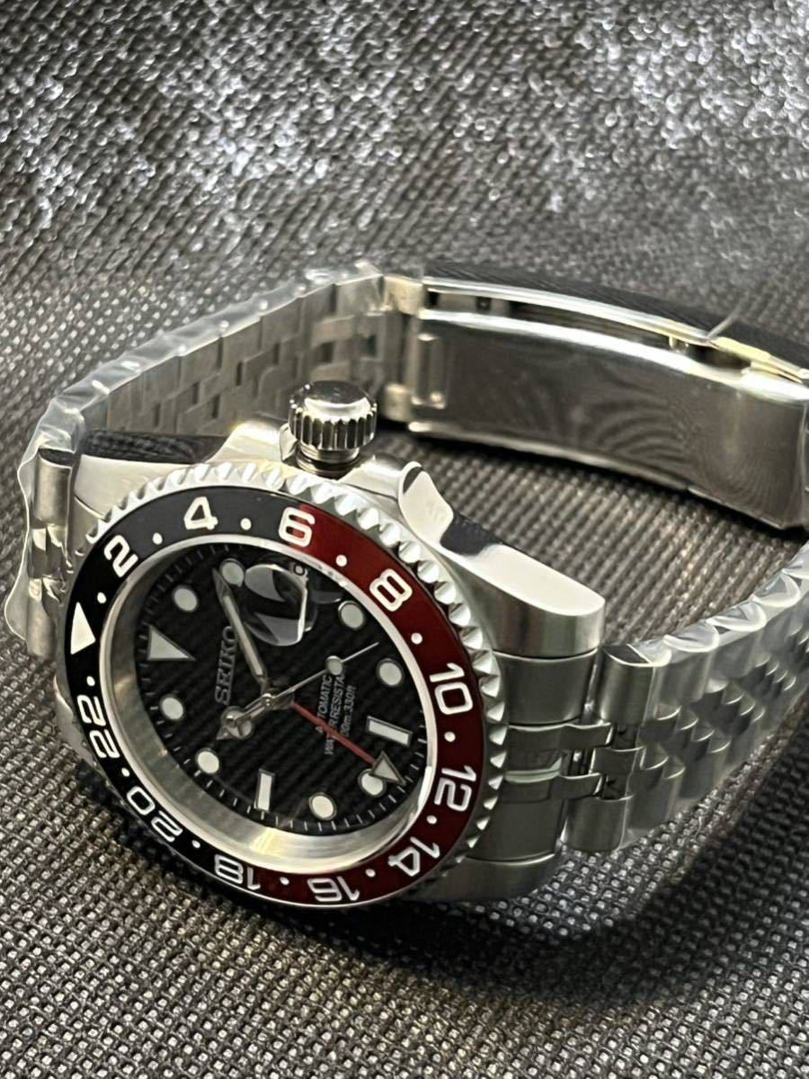 SEIKO MOD GMTマスターⅡ コーク 40mm オマージュ NH34 自動巻 機械式