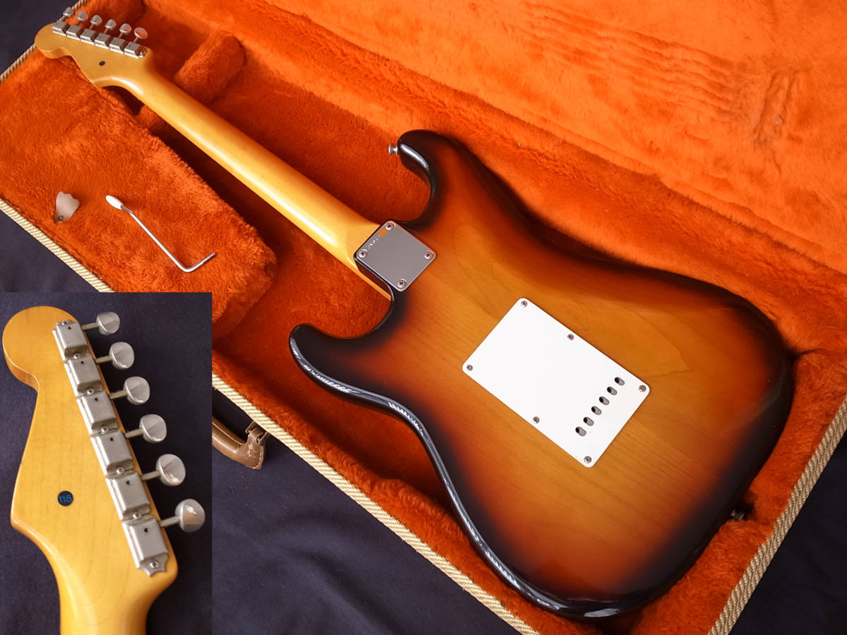 最初期! JV シリアル 1982年 ST62-115 3TS Fender Japan STRATOCASTER