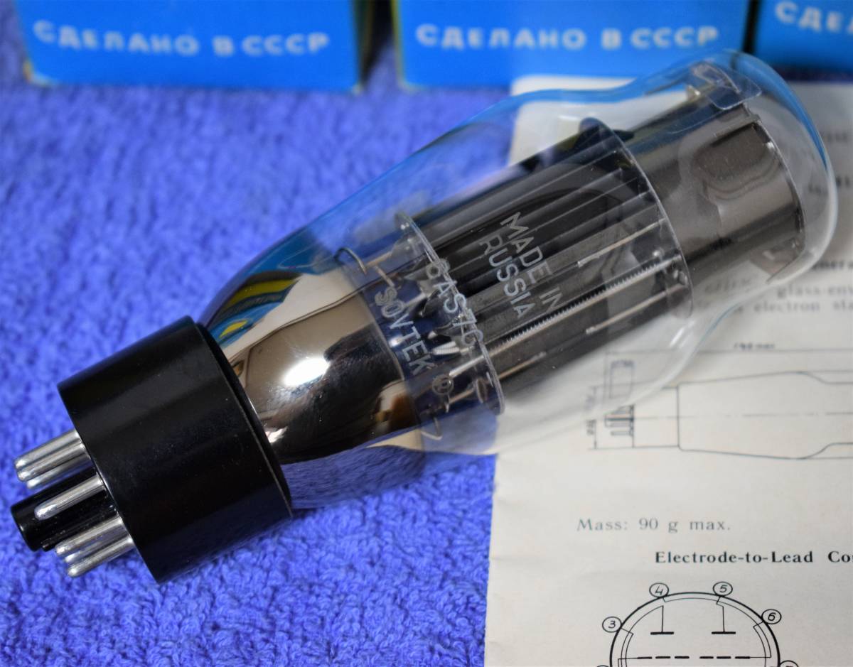 露 SOVTEK 6AS7G(6080/6H13C) NOS 未使用保存管6本セット(真空管
