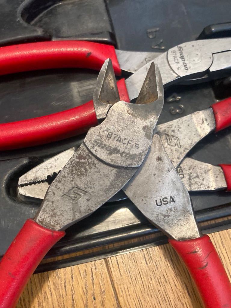 スナップオン Snap-on 3PC プライヤーセット ニッパー PL307ACF 中古品 