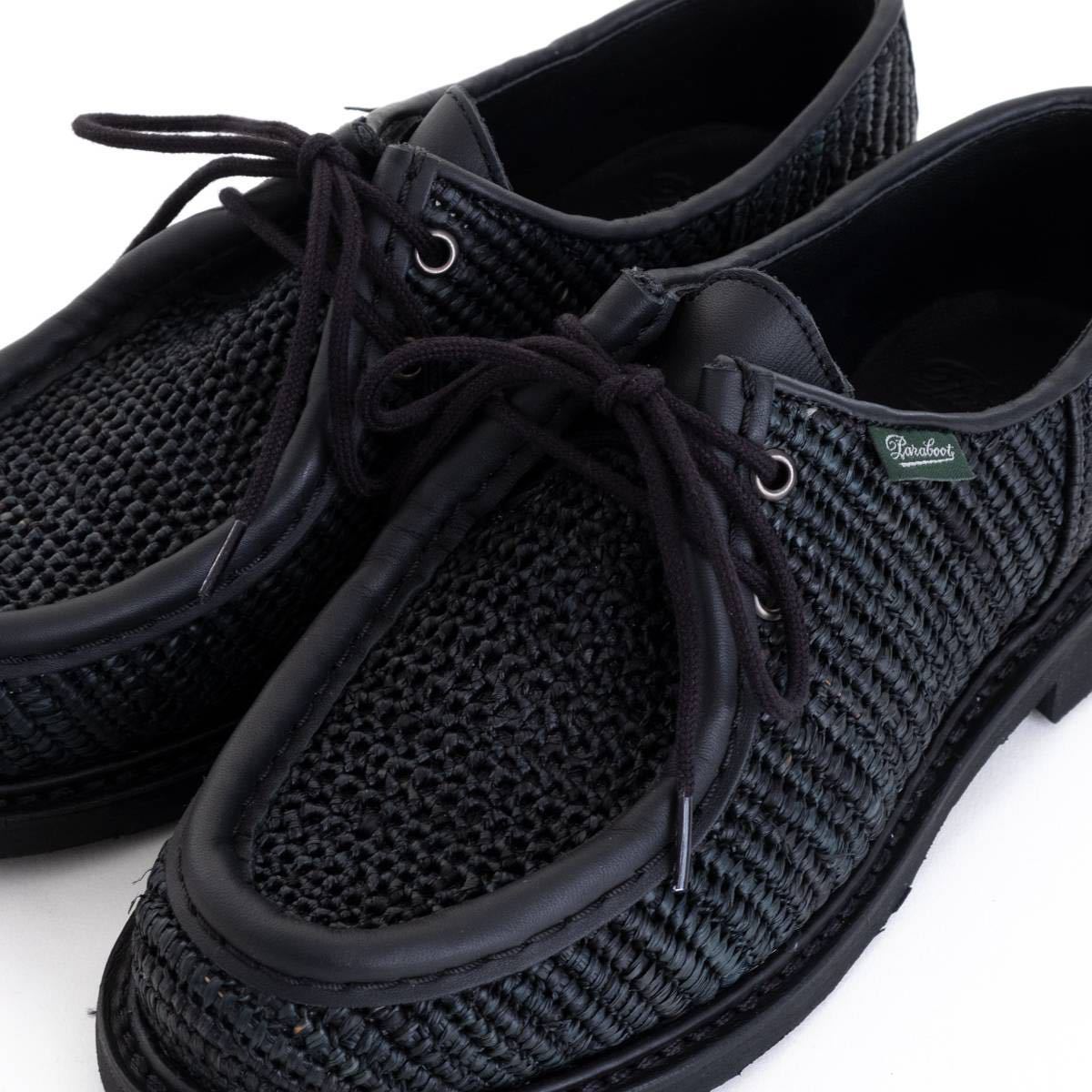 未使用】paraboot 42.5 ミカエル Paraboot MICHAEL Raphia Noir 