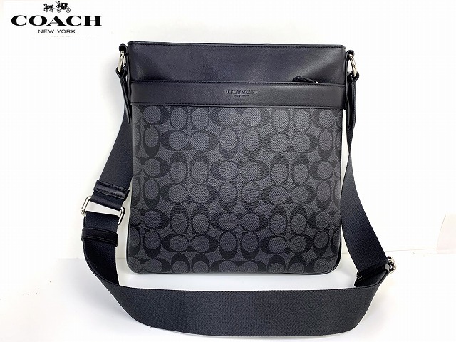 極美品☆送料無料 コーチ メンズ COACH シグネチャー クロスボディ 