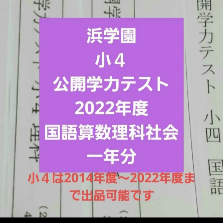 浜学園　小５　最新版　2023&2022&2021年　公開テスト　４教科　３年分 浜学園 小5 最新版 2023&2022&2021年 公開テスト 4教科 3年分 【公式