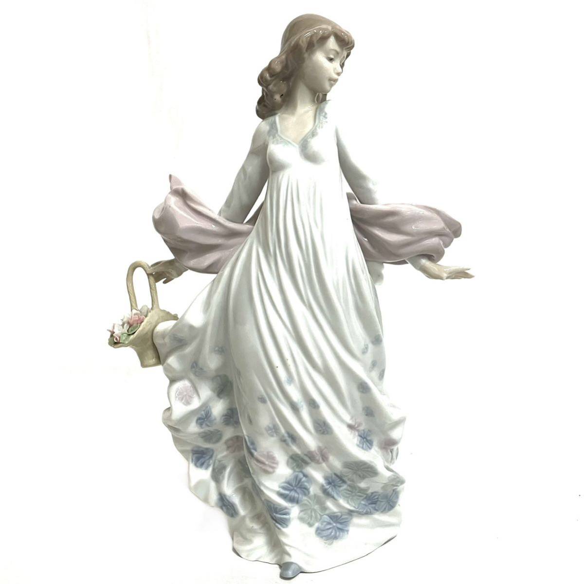 LLADRO 春の輝き 花と少女 陶器人形 リヤドロ フィギュリン 女性