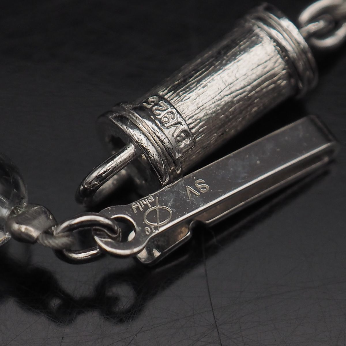 Y03 1円 phiten ファイテン Phild ファイルド K18 SV925刻印 デザイン