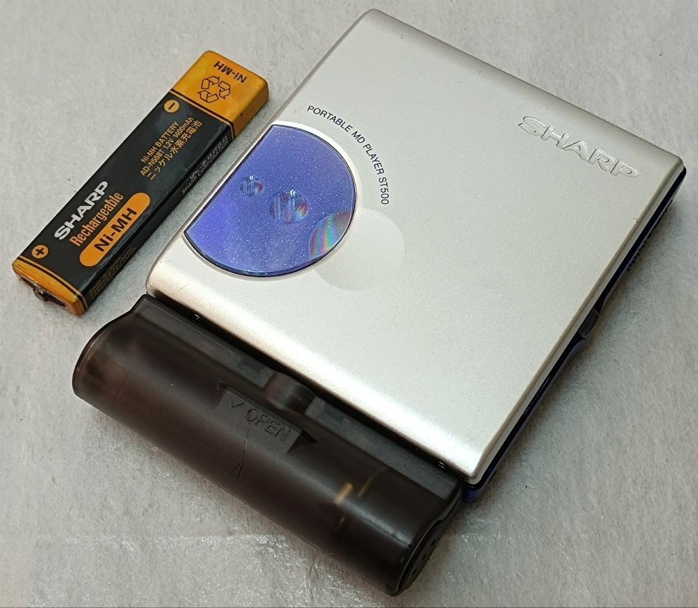 動作品 SHARP ポータブルMDプレーヤー MD－ST500－A SHARP ポータブル
