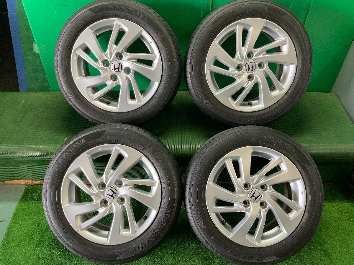 フィット 15X6J PCD100 4穴 HONDA ホンダ純正 アルミホイール 4本 23/6 