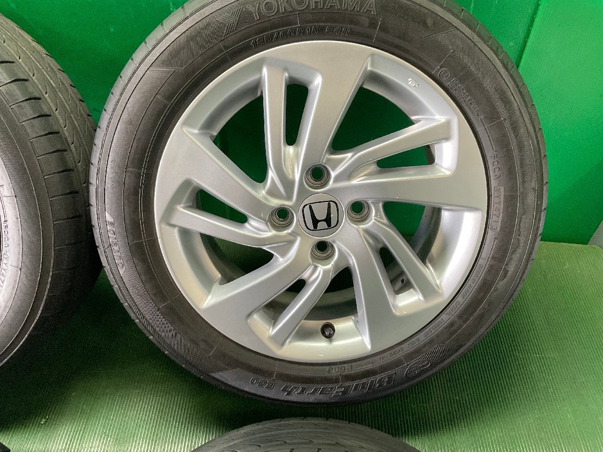 フィット 15X6J PCD100 4穴 HONDA ホンダ純正 アルミホイール 4本 23/6 