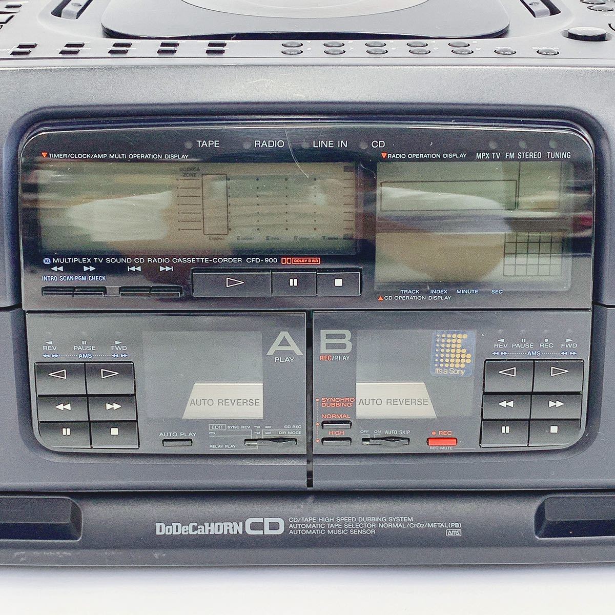 SONY ソニー CFD-900 DoDeCaHORN CD ダブルラジカセ ラジオカセット