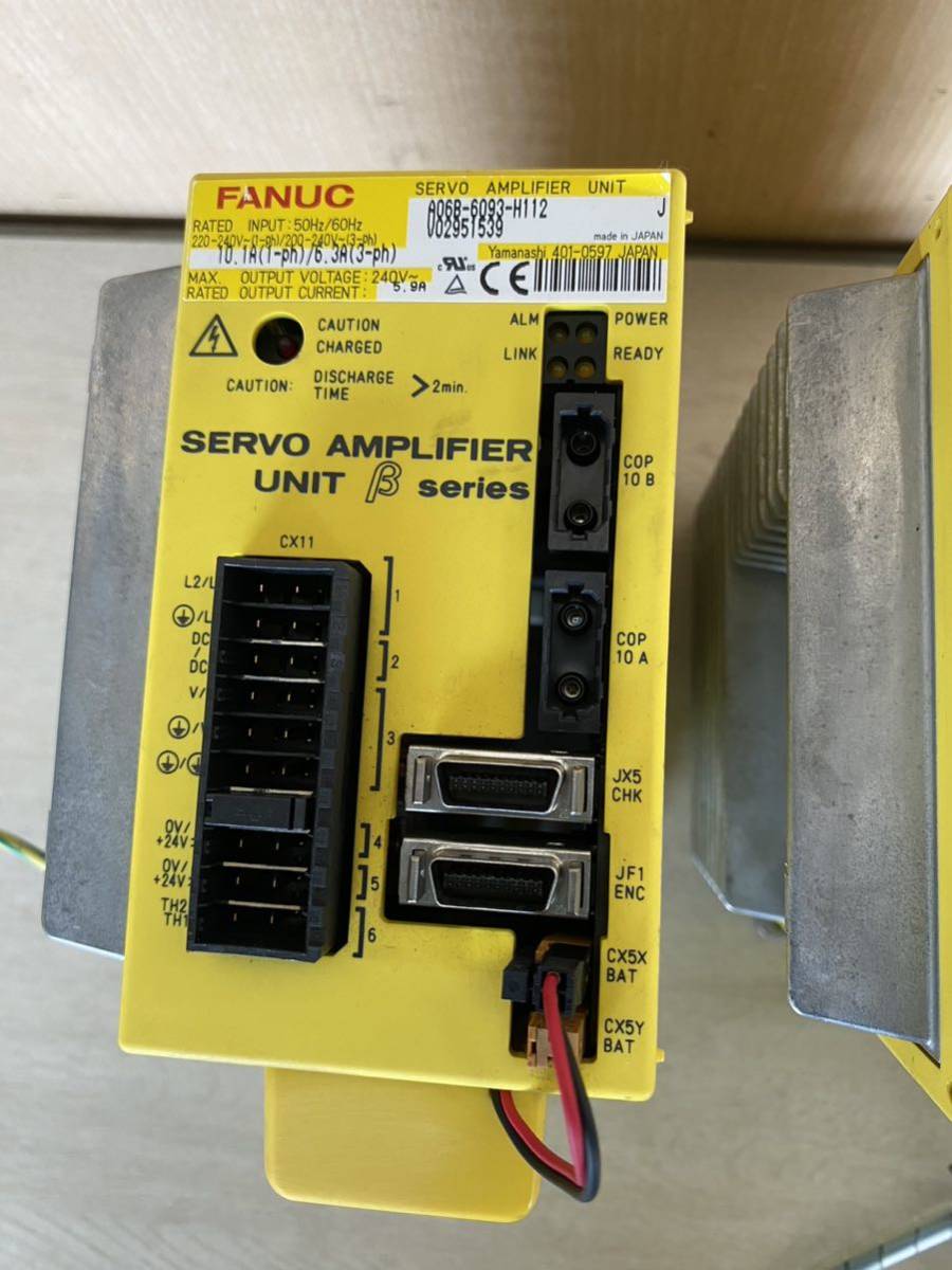 動作未確認) FANUC ファナック SERVO AMPLIFIER UNIT A06B-6093-H112