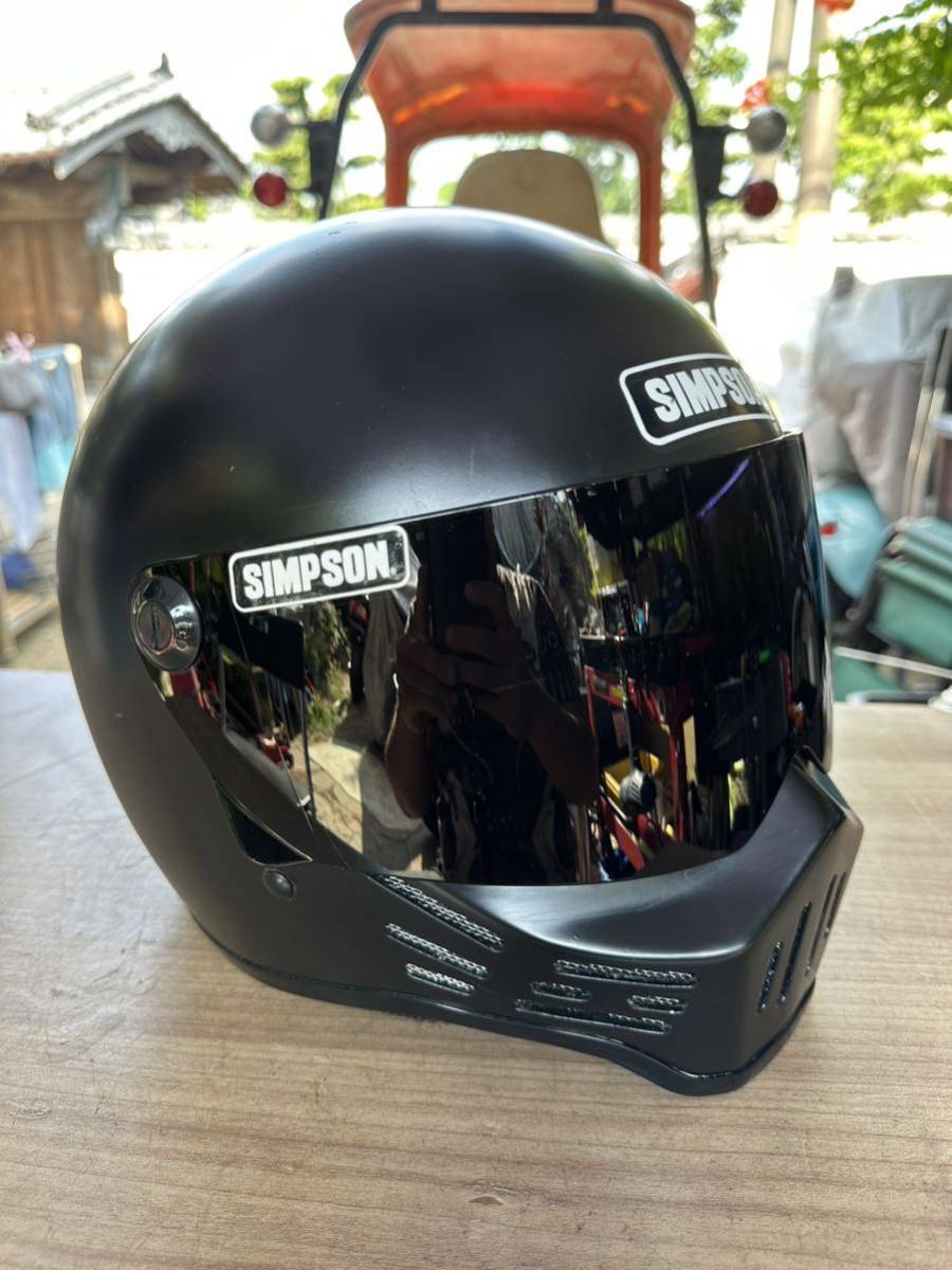 シンプソンM30 フルフェイス ブラック サイズ58cm やまだやまだ